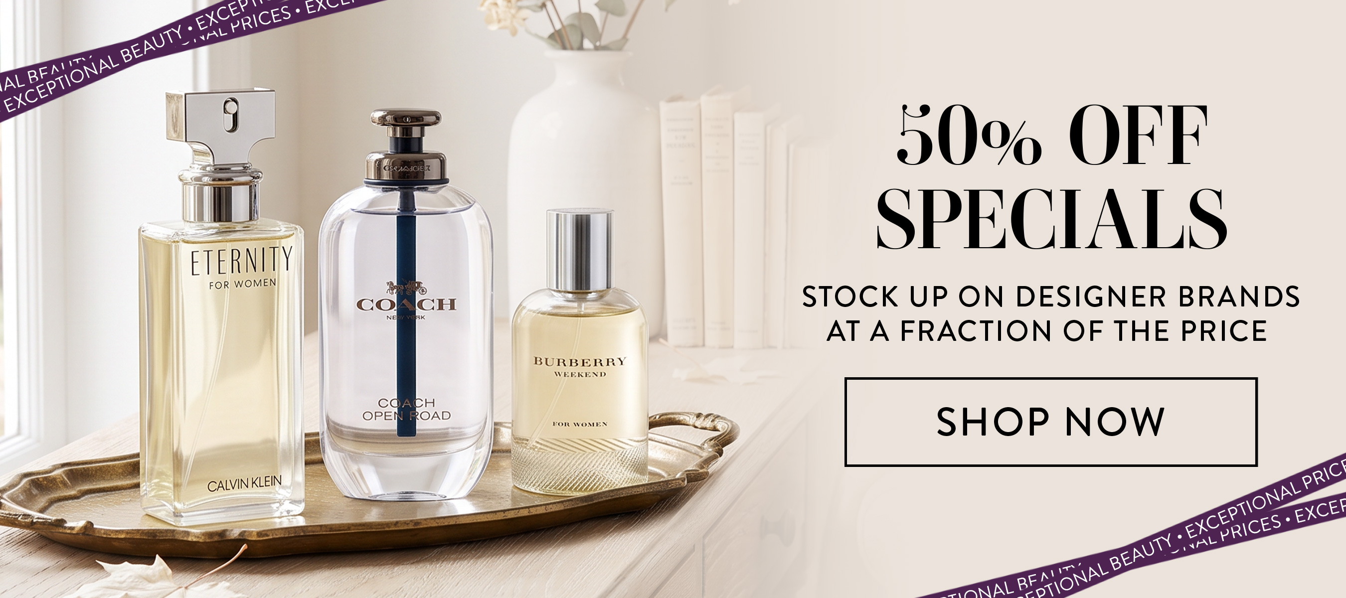 50% Off Specials. Stock up on designer brands at a fraction of the price. Shop Now.